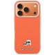 Karl Lagerfeld Karl & Choupette Head Pins Saffiano MagSafe vāciņš iPhone 17 Pro Max, Oranžs