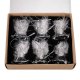 Glass New Year Christmas Tree Decorations Angels, 6 pcs.