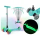 Детский трехколесный самокат Ricokids Glow 3в1 с LED колесами, бирюзовый