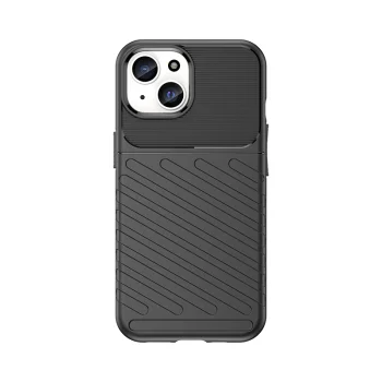 Triecienizturīgs vāciņš iPhone 15 Thunder Case, melns