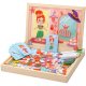Magnetic Board with Magnets, Puzzle and Dress-Up Montessori Toy