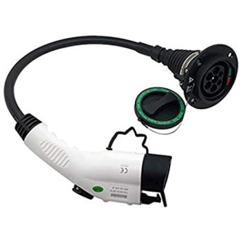 Elektroauto uzlādes kabeļa adapteris Duosida Type 1 uz Type 2 32A