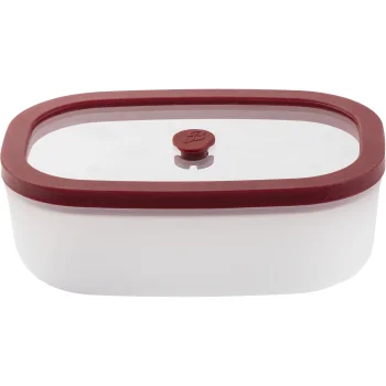 Stikla vakuuma pārtikas trauks Berkel ICON 0,5 l, balts/sarkans