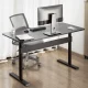Эргономичный стол Ergo Office ER-453, черный, 140x68см
