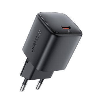 Сетевое зарядное устройство Acefast A119 GaN PD 45W USB-C, черное