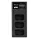 Newell CD-USB-C trīskanālu lādētājs Sony NP-FW50 akumulatoriem