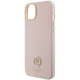 Guess silikona logo Strass 4G vāciņš iPhone 15 - gaiši rozā krāsā | Silicone case for light pink