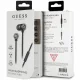 Проводные наушники Guess GUEPWIBK 3.5 мм, черно-серебристые
