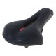 Ērts sporta velosipēda sēdeklis ar elastīgu putu pildījumu, melns
