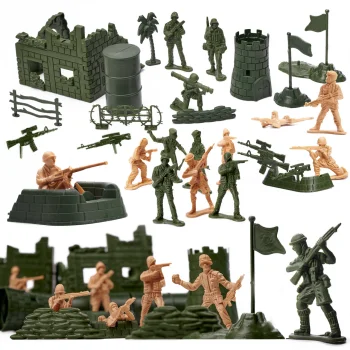 Игровой набор Военная база и фигурки солдат, 114 элементов