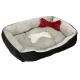 Soft Dog and Cat Bed 60 x 45 cm, Black-Grey