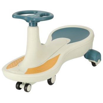 Kids Gravity Car with Glowing LED Wheels and Music, Blue/White