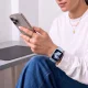 Tech-Protect Silicone siksniņa Apple Watch 44 / 45 / 46 / 49 mm, zila