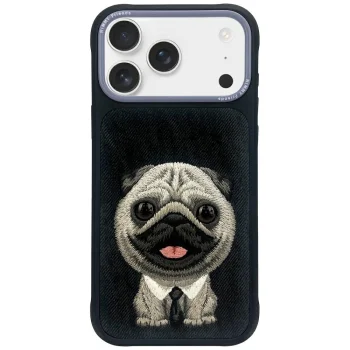 Nimmy Big Eyed Pet 2.0 Dog vāciņš iPhone 17 Pro, melns