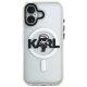 Karl Lagerfeld IML Karl Sketch Logo MagSafe Case for iPhone 17, Transparent