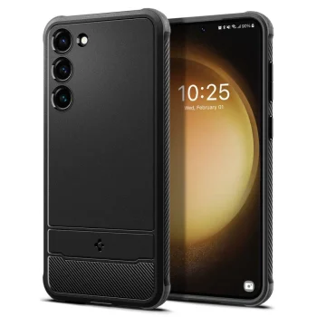 Чехол Spigen Rugged Armor для Samsung Galaxy S23, матовый черный