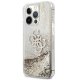 Guess 4G Big Liquid Glitter Case for iPhone 13 Pro Max - Gold