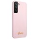 Guess Samsung Galaxy S22 Plus vāciņš Silicone Script Rozā