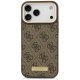 Guess 4G Logo Plate MagSafe Phone Case Cover iPhone 17 Pro Max - Brown