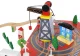 Bērnu Spēļu Rotaļu Koka Dzelzceļš Vilciena Sliežu Trase ar Vilcieniem, 88 elementi | Kid\'s Wooden Railway Train...