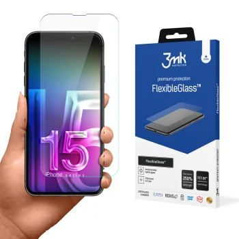 3mk FlexibleGlass Hybrid Screen Protector for Apple iPhone 15 Plus