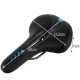 Trizand 22220 ergonomisks velosipēda sēdeklis ar ventilāciju un lampu, melns