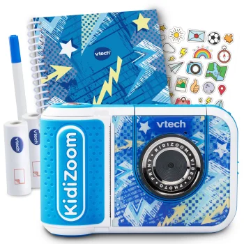 Детская фотокамера VTech Kidizoom Print Cam с принтером, синяя