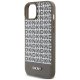 DKNY iPhone 15 Case Leather Printed Pattern MagSafe, Brown