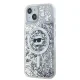 Чехол Karl Lagerfeld Liquid Glitter Choupette Head MagSafe для iPhone 15/14/13 Прозрачный
