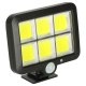 Solar Lamp with Motion and Dusk Sensor, 120 LED, 20W
