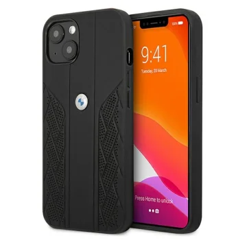 Apple iPhone 13 mini 5.4" BMW Leather Curve Perforate Case Cover (BMHCP13SRSPPK), Black | Telefona Maciņš Vāks...