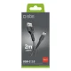 SBS USB-A uz USB-C kabelis (2 m), melns