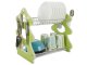 Two-Tier Dish Drainer with Cutlery Holder, 39x39x26 cm