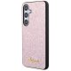 Guess Samsung Galaxy S24 Case Glitter Script, Pink