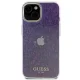 Guess iPhone 15 vāciņš IML Faceted Mirror Disco Iridescent, rozā