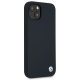 BMW iPhone 13 mini Case Silicone Signature, Navy Blue