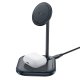 Acefast E6 15W Qi Wireless Charging Stand for iPhone MagSafe and AirPods, Gray