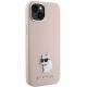 Чехол Karl Lagerfeld для iPhone 15 Plus HC Silicone C Metal Pin, розовый