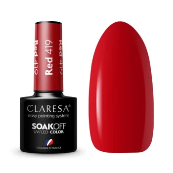 Гель-лак Claresa Warm Feelings Red 419, 5 г
