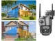 Уличная поворотная Wi-Fi IP-камера с двумя объективами, 6MP, черная