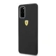 Чехол Ferrari для Samsung Galaxy S20+ Silicone, черный