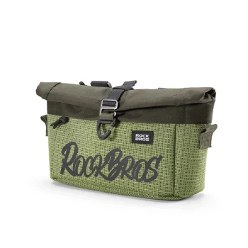 Velosipēda stūres un pleca soma Rockbros W020, 1.8-2.7 l, zaļa