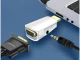 HDMI uz VGA adapteris ar audio 3,5mm mini jack, melns