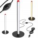 LED stāvlampa 50 cm, 3 gaismas krāsas, aptumšojama, melna