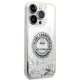 Чехол Karl Lagerfeld Liquid Glitter RSG для iPhone 14 Pro, серебристый