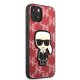 Karl Lagerfeld iPhone 13 mini Case Monogram Ikonik Patch Red