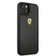 Чехол Ferrari для iPhone 13 mini On Track Real Carbon, черный