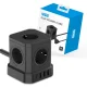 Strāvas sadalītājs Newell GaN Power Cube 9in1, 4000 W, 1.5 m, melns