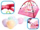 Multifunctional Educational Baby Mat Carpet Pool Playpen with Balls and Toys, Pink