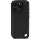 BMW iPhone 16 Pro Max Case Leather Hot Stamp MagSafe, Black